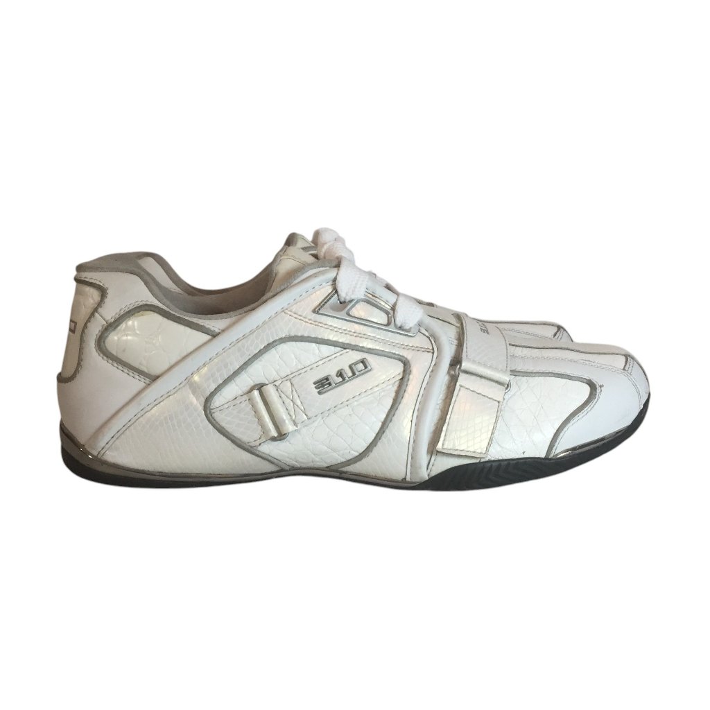 310 Motoring Mens 13 White Leather Sneakers Jasmin Brand